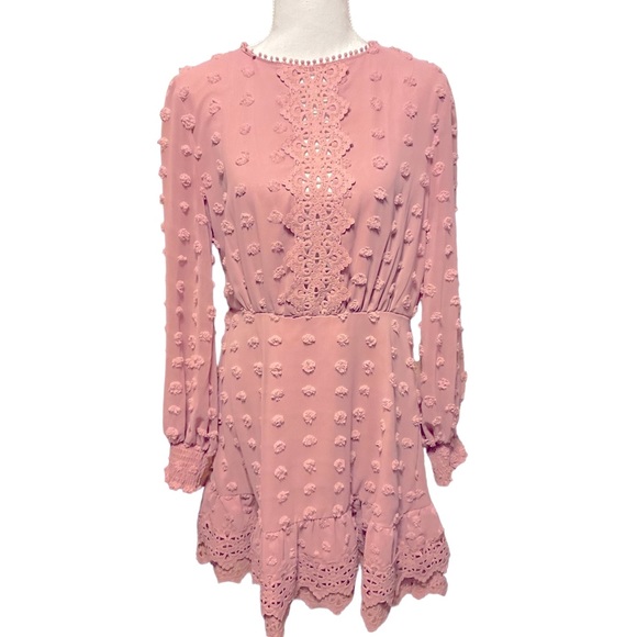 Simplee Dusty Pink Dress Size Large - Picture 6 of 7